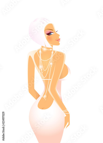 Elegance women, vector