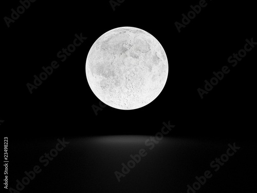 Full moon with shadow