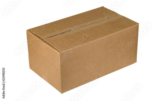 closed cardboard box © caimacanul