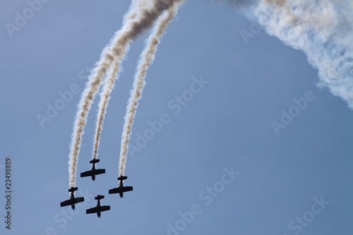 Four planes falling down