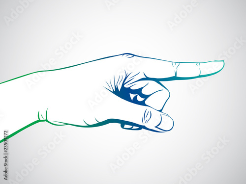 Hand pointing