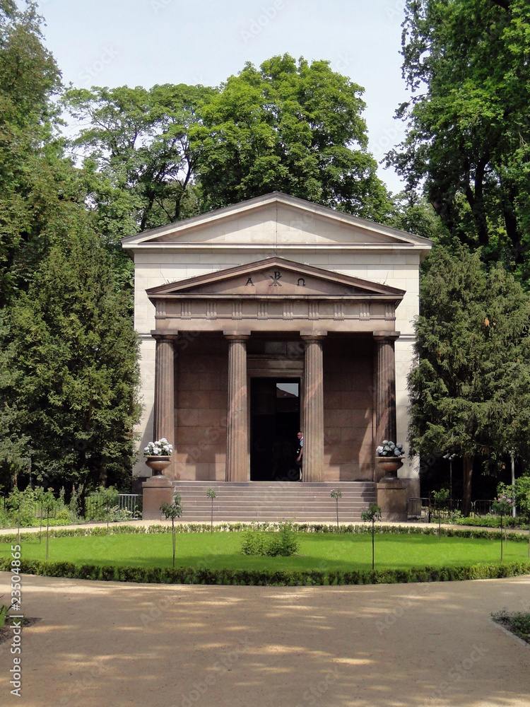 mausoleum in the garden