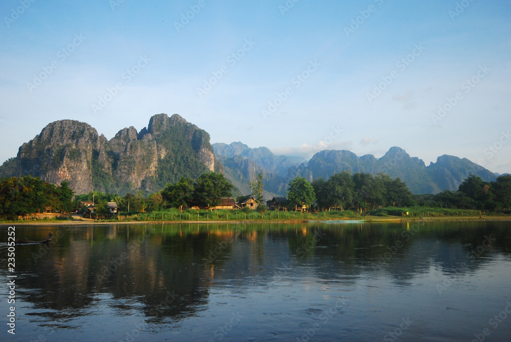 Mountain in Van Vieng