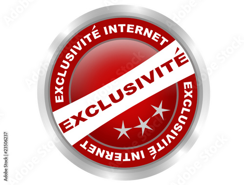 exclusivité internet bouton web rouge effet gel