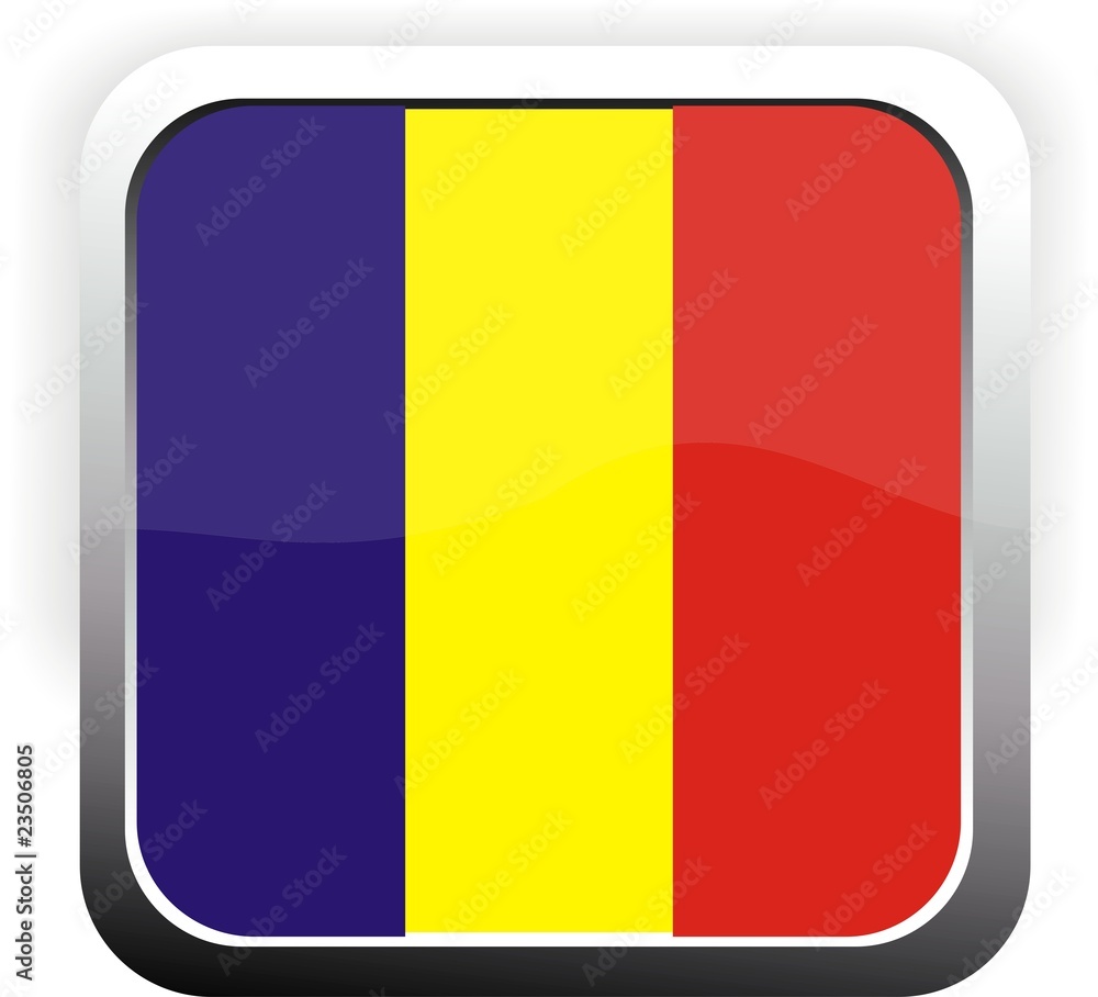 Fototapeta premium bouton carré roumanie