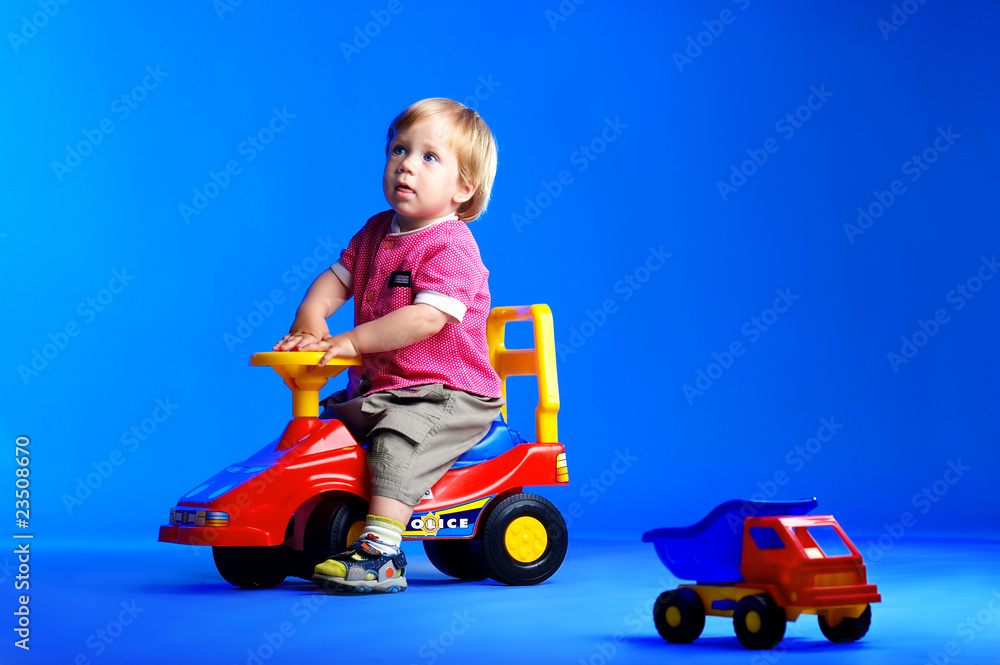 The portrait of a little one year old boy The portrait of a little one year old boy