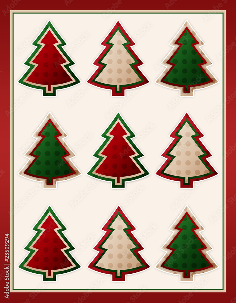 Obraz premium christmas trees