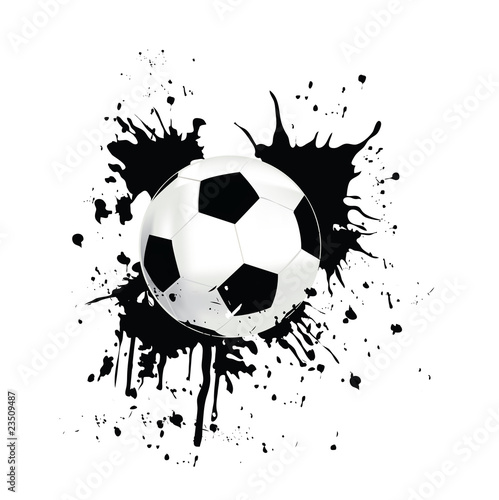 Picture a ball in the grunge.