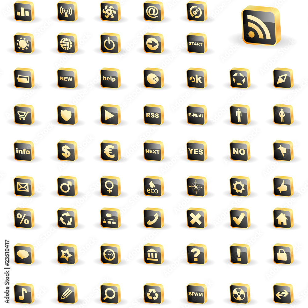 Vector collection of web buttons Vector collection of web buttons