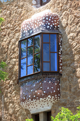 The window of tower at park Guell #23510614