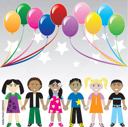 Kids Balloons Stars