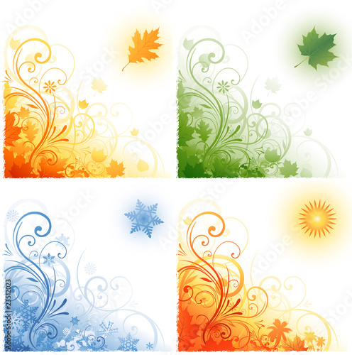 Four seasons background