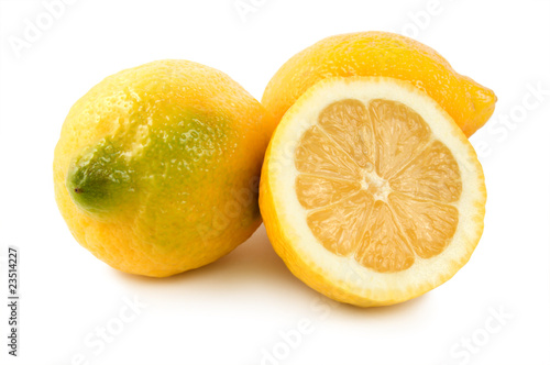 Three ripe lemons