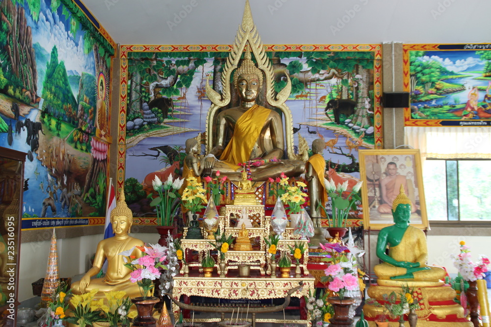 buddha image, Wat Lhao Yao, Borabue, Mahasarakam