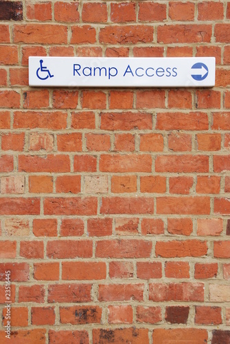 Wallpaper Mural Ramp access sign Torontodigital.ca