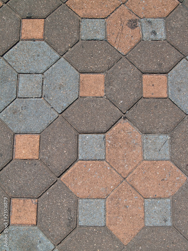 Brick footpath surface