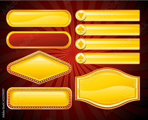 Casino buttons