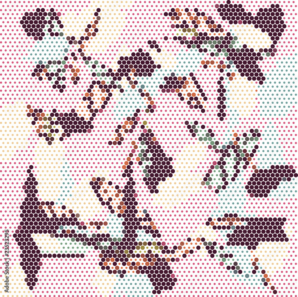 Fototapeta premium dot flower