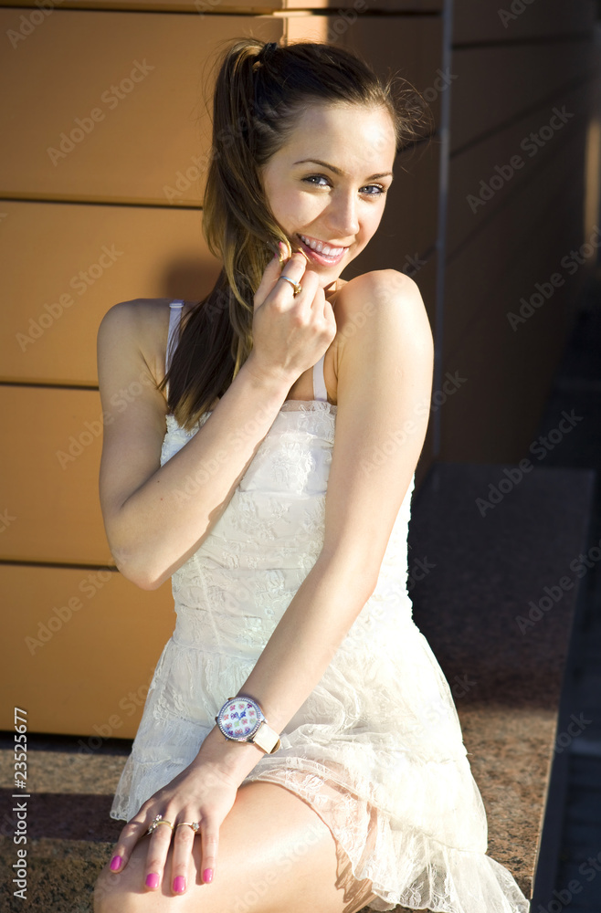 Fototapeta premium timid girl