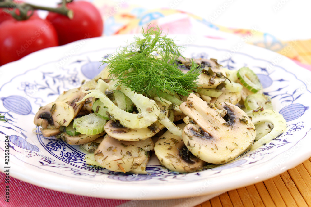 pilzsalat min fenchel pilzsalat min fenchel