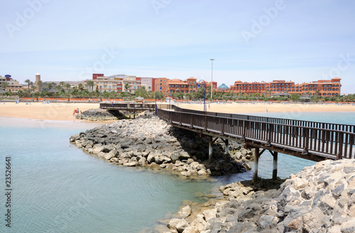 Coast of Caleta de Fuste, Canary Island Fuerteventura photo