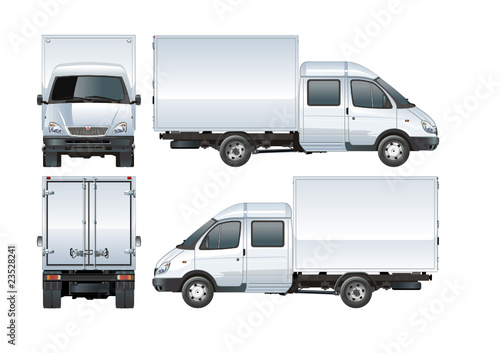 Vector delivery / cargo truck