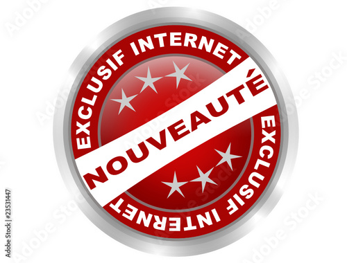 nouveauté exclusif internet bouton web rouge