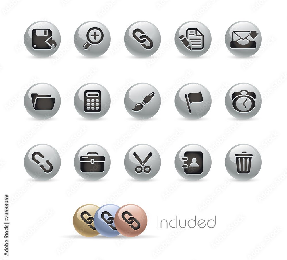 Interface / Metallic / It includes 4 color in different layers Interface / Metallic / It includes 4 color in different layers