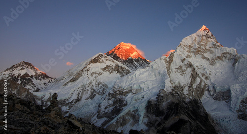 Sunset on Everest.