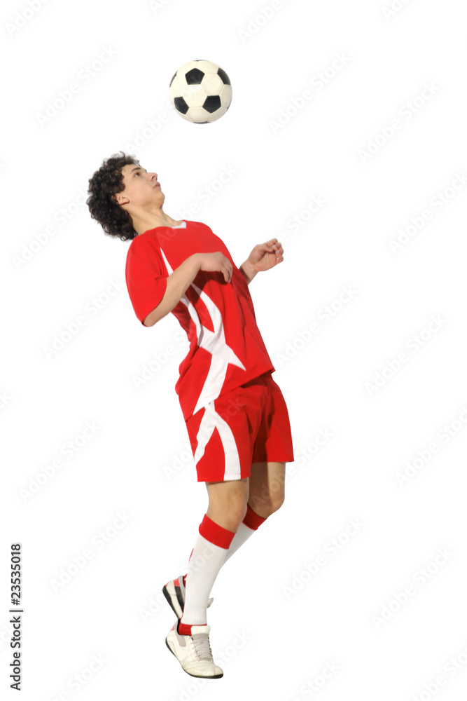 Boy with soccer ball, Footballer