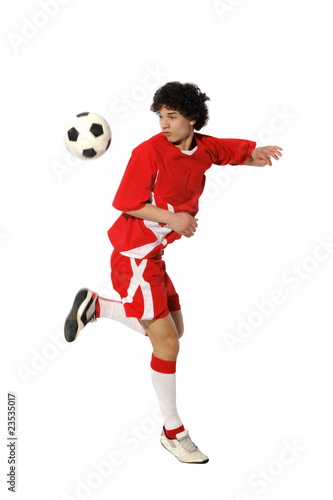 Boy with soccer ball, Footballer © Aptyp_koK