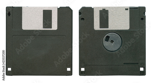 Diskette isolated