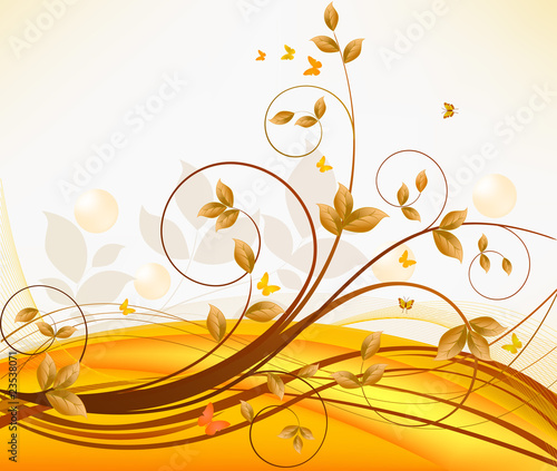 Floral abstract background