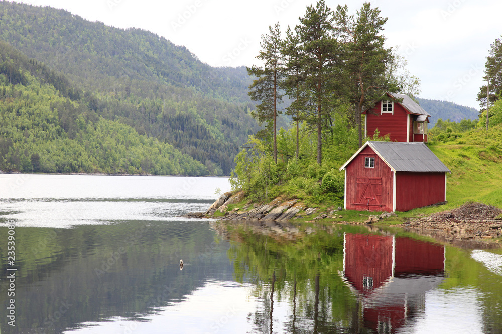 Fototapeta premium haus am see