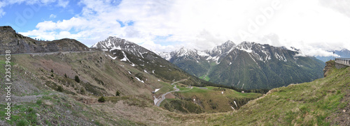 Fototapeta Naklejka Na Ścianę i Meble -  Jaufenpass in Südtirol, Italien (Panorama)