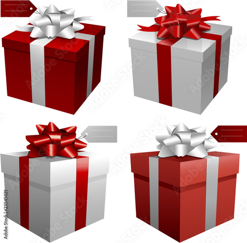 Vector gift boxes
