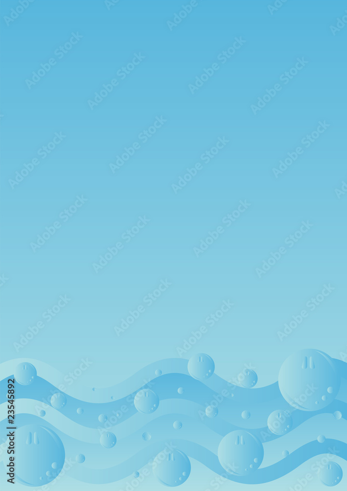 Fototapeta premium Blue Bubbles