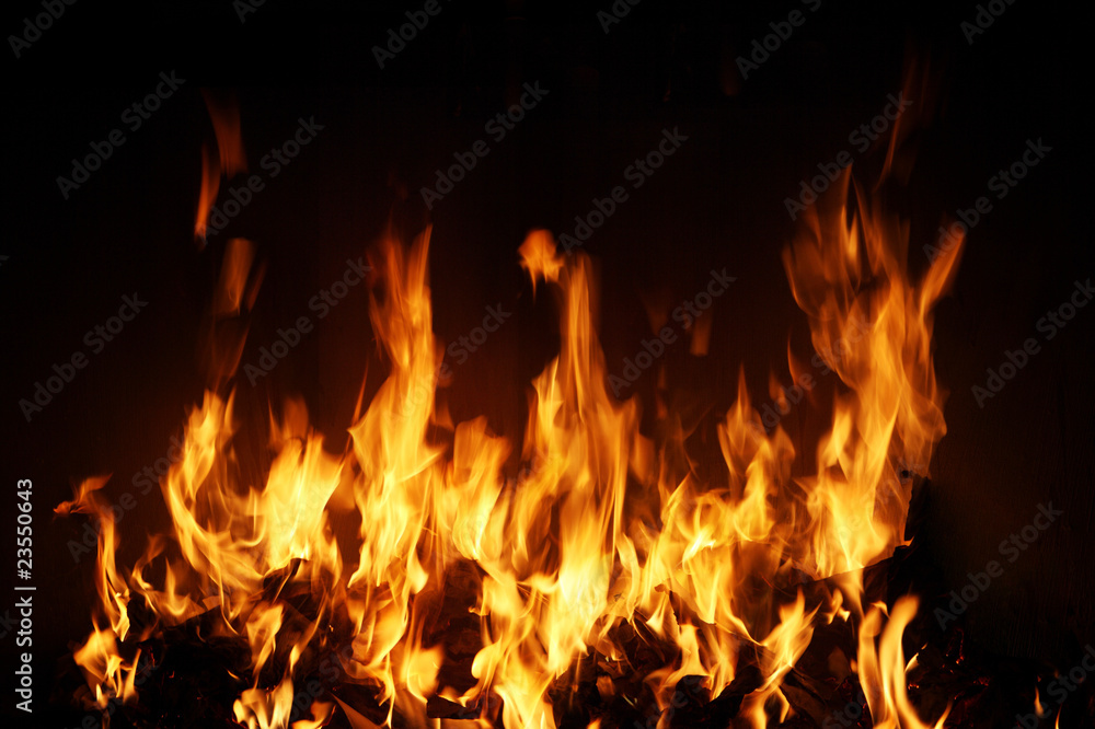 Burning fire, may be used as background Burning fire, may be used as background