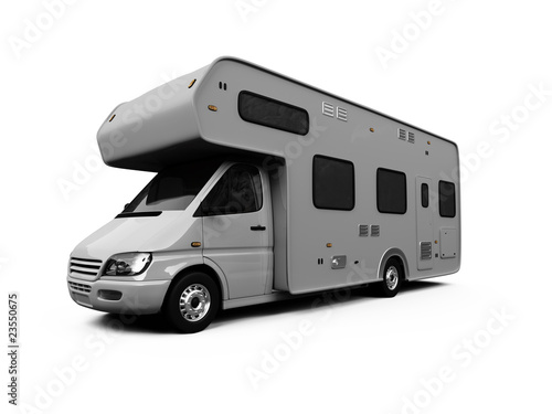 Camper isolated view
