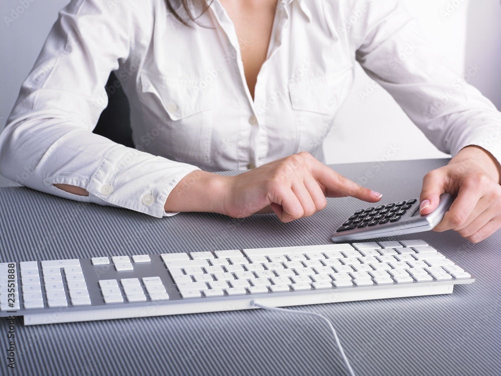 Businesswoman in Business suit Analyzing data and plan Businesswoman in Business suit Analyzing data and plan
