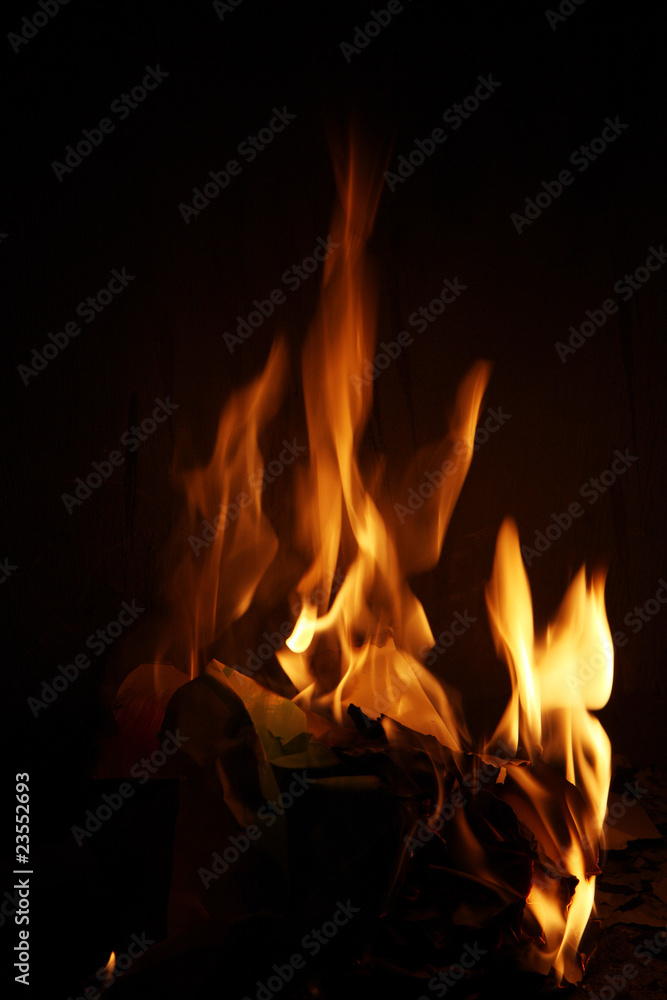 Burning fire, may be used as background Burning fire, may be used as background