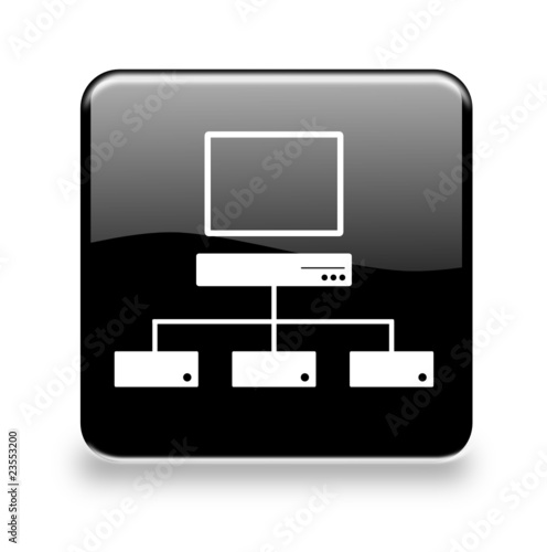 Button Netzwerk black