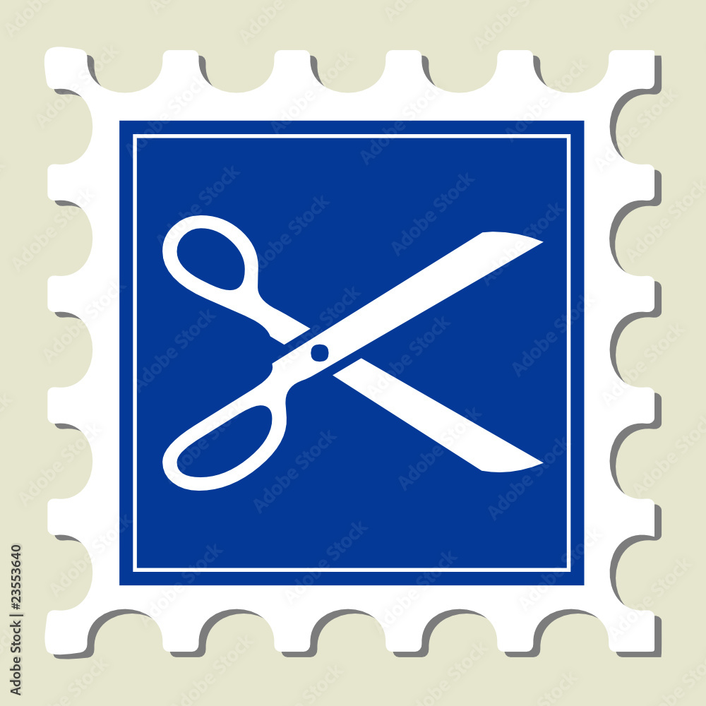 Scissor Sign Stamp Scissor Sign Stamp
