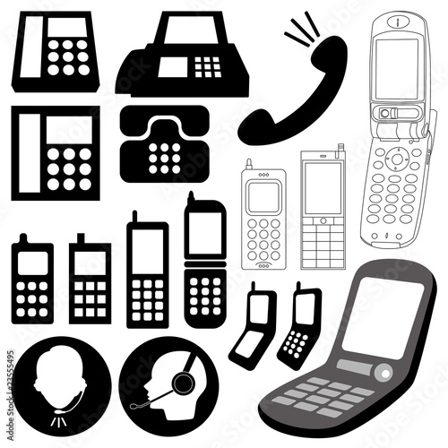 design elements / telephone icon set