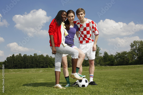 Fussballteam multikulturell