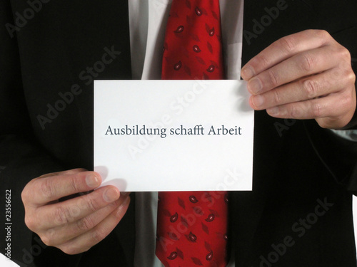 Ausbildung schafft Arbeit photo