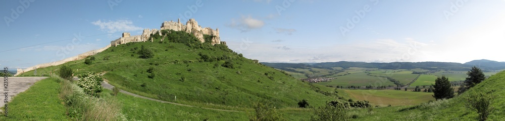 Spissky hrad castle in Slovakia belongs to UNESCO world heritage