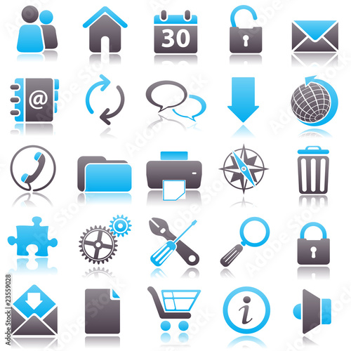web Blue Icons