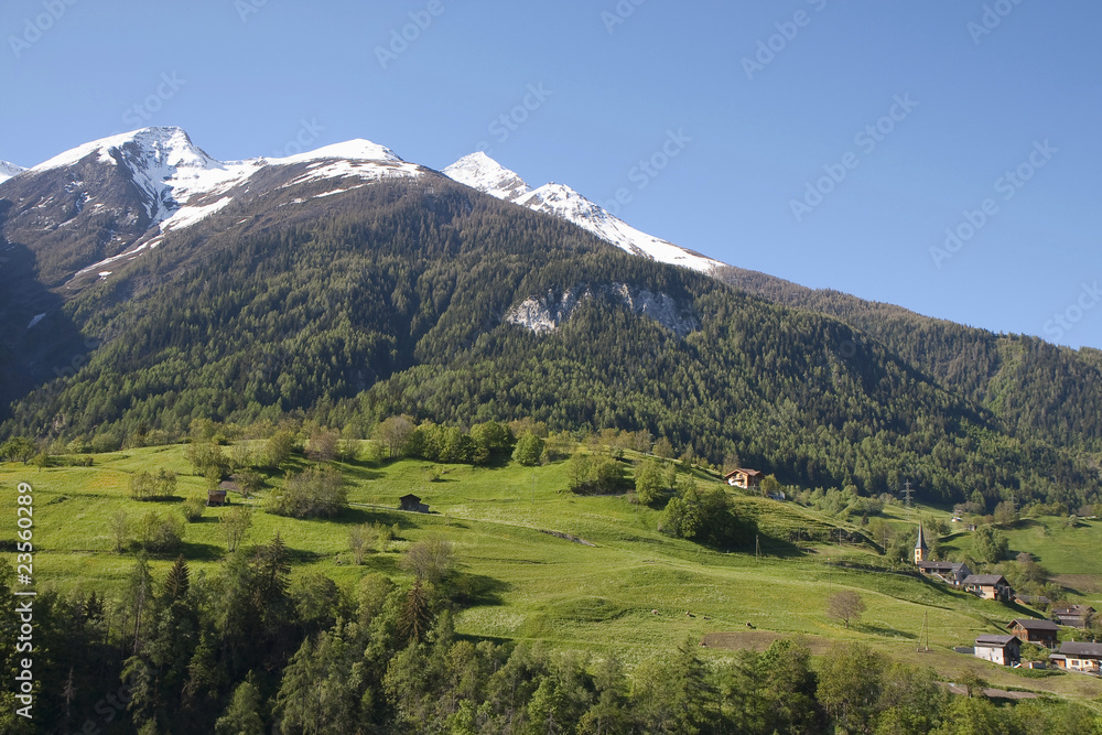 Fototapeta premium Vallée de Goms