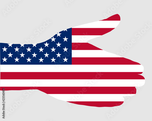 Hand reichen in Amerika